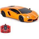 Lamborghini CMJ RC Cars ™ Aventador LP700-4 officiellt licensierade fjärrkontroll bil 1:24 Skala Working Lights 2,4 GHz (Orange)