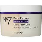 No7 Pure Retinol Day Cream Duo 100ml