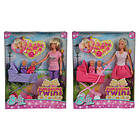 Steffi Love Sunshine Twins Doll with Stroller