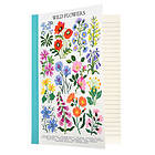 A5 notebook Wild Flowers (häftad, eng)