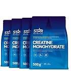 Star Nutrition 4 x Kreatin Monohydrat 500g