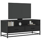 vidaXL Tv-bänk svart 100x34,5x40 cm konstruerat trä och metall