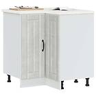 vidaXL Lucca Corner base cabinet Concrete gray engineered wood