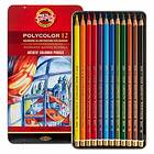 KohiNoor Polycolor Artist Sett 12stk