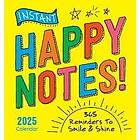 2025 Instant Happy Notes Boxed Calendar