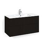 Macro Design Crown Line/push-open Servantskap 2 Skuff med Light Servant Svart eik 100cm 14