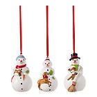 Villeroy & Boch Nostalgic Ornaments snögubbar 3 delar vit