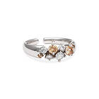 Ylva Li Meadow Champagne Ring Silver 3002