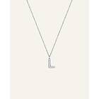 Mockberg Petite Stone Bokstav Halsband Silver M