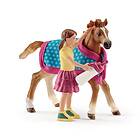 Schleich HORSE CLUB Föl med täcke 42361