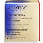 Shiseido Vital Perfection Uplifting & Firming Advanced Cream Enriched Intensivt åtstramande dag- och nattkräm för torr hud 50ml