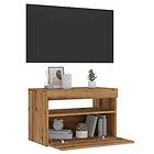 vidaXL TV-bänk med LED-lampor artisan ek 60x35x40 cm konstruerat trä