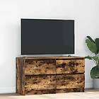 vidaXL TV-bänk rökt ek 100x35x54 cm konstruerat trä