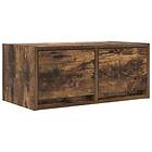 vidaXL TV Stand smoked oak 60x31x25.5 cm constructed wood