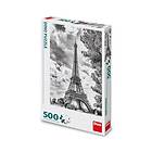 Dino Pussel Black and White Eiffel Tower, 500 bitar