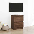 vidaXL TV-bänk brun ek 40x35x54 cm konstruerat trä