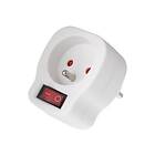 Maclean Prise MCE13 interrupteur (Blanc)