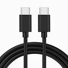 NÖRDIC 1m USB 2,0 USB-C till C kabel för iPhone 15/15 Pro/15 Plus/15 Pro Max 3A 480Mbps 60W