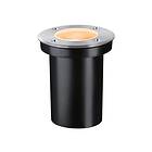 Paulmann LED-golvinbyggnadslampa 94732, Ø 11 cm, rostfritt stål