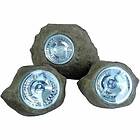 Lumisky Solcellslampa ROCKY BROWN (3 antal) (3 Delar)