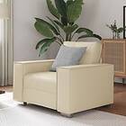 vidaXL Sittstol Grädde 59 cm Konstläder 4105040