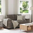 vidaXL Soffa Loveseat Mörkgrå 120 cm Konstläder 4105121