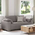 vidaXL Bänksoffa Taupe 140 cm Tyg 4105233