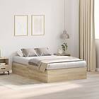 vidaXL Sonoma Eik Oppbevaringssengeramme 120x200cm