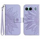 Skalo OnePlus Nord 4 Embossed Flower Plånboksfodral i PU-Läder