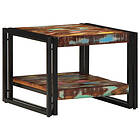 vidaXL Soffbord flerfärgat 50x50x38 cm massivt trä återvunnet