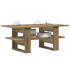 vidaXL Soffbord artisan ek 102x55x42 cm konstruerat trä