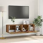 vidaXL TV-skåp set Gammalt trä Massivt återvunnet trä Medium TV-skåp