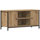 vidaXL TV-bänk artisan ek 100x40x50 cm konstruerat trä och stål