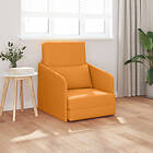 vidaXL 2-i-1 Golvsoffa (2-sits) Mörkgul 65x80x83 cm Tyg