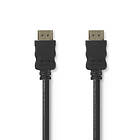 Nedis High Speed HDMI ™ kabel med Ethernet HDMI™ Kontakt HDMI™ Kontakt 4K@30Hz 18 Gbps 50,0 m Rund PVC Svart Tag