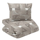 Milton Beige Bäddset Enkeltäcke 150x210 Redlunds