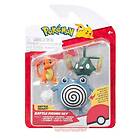 Pokemon Battle Figure 3-Figure Pack Charmander, Trubbish & Poliwhirl