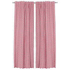 Recycled by Wille Bella Gardinlängd 2-Pack Mörkröd/Beige