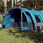 vidaXL Family Tent Tunnel 8-Person Blue Waterproof
