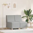 vidaXL Sofa Chair 2 pcs Cloud grey 55 x 74 x 82 cm Fabric