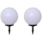 vidaXL Utomhuslampor 2-p LED 40 cm med Markspett