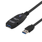 Deltaco Prime Active USB A - USB A M-F 3.0 10m