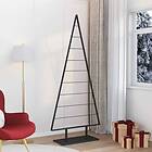 vidaXL Metall 210cm Black Steel Christmas Tree with Stand