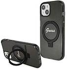 Guess Glitter MagSafe Case with Ring Stand for iPhone 14 / 15 / 13