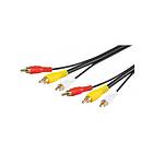 Goobay Gold 3RCA - 3RCA 10m