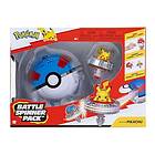 Pokémon Battle Spinner Pikachu with Great Ball