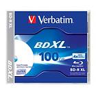 Verbatim BD-R XL 100GB 4x 1-pack Jewel Case Wide Inkjet