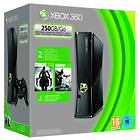 Microsoft Xbox 360 Slim 250GB (inkl. Batman Arkham City + Darksiders II)