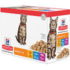 Hills Feline Science Plan Pouch Optimal Care Adult Poultry Selection 1