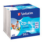 Verbatim CD-R 700MB 52x 20-pack Slimcase Inkjet